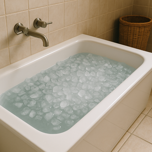 bain froid maison glace