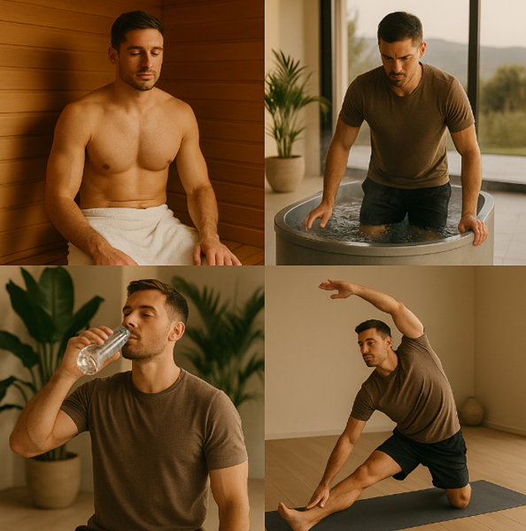 sauna et bain froid routine