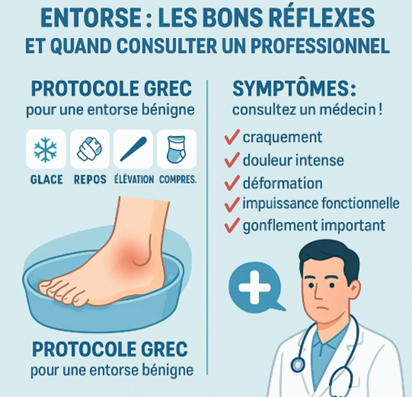entorse bons reflexes