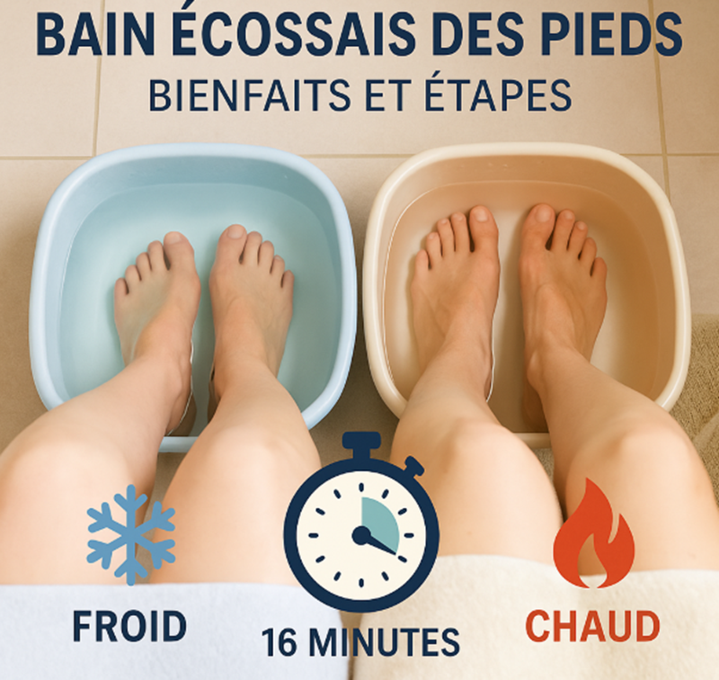 bain ecossais pied
