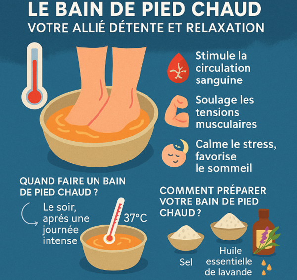 bain pied chaud