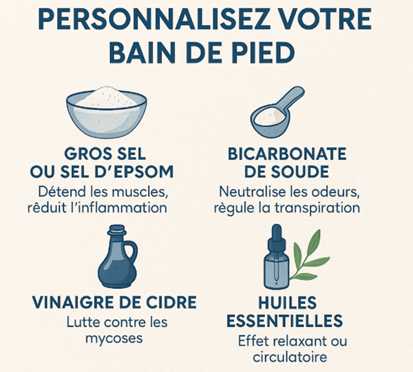 personnaliser bain pied
